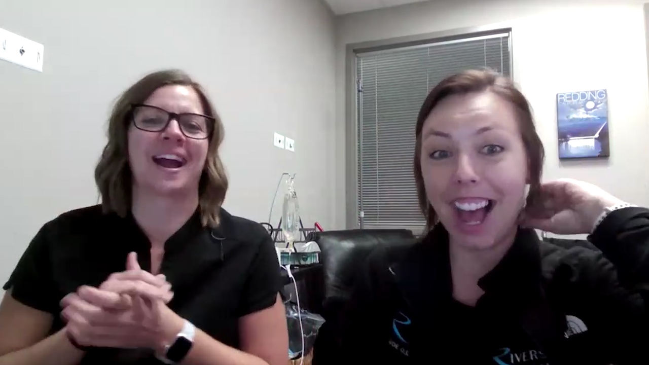 Kaitlyn Drake + Sheena Holdridge from Riverside Oral Surgery